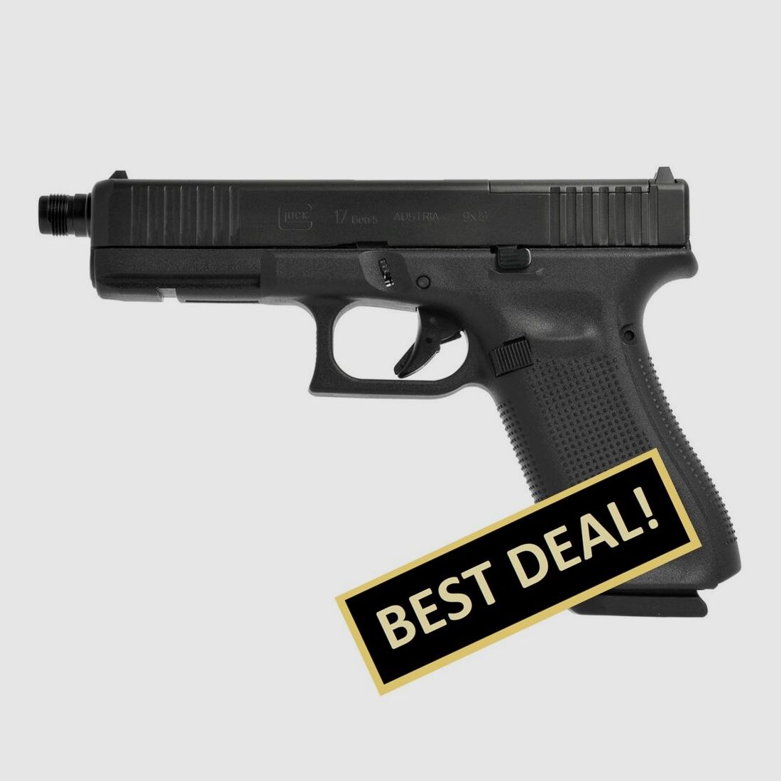 Pistola Glock 17 Gen5 MOS con cañón roscado 13,5x1 LH 9 mm Luger