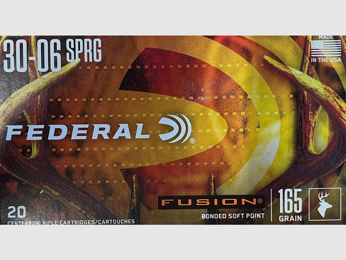Federal Fusion .30-06Spring. 165grs - 20 Schuss
