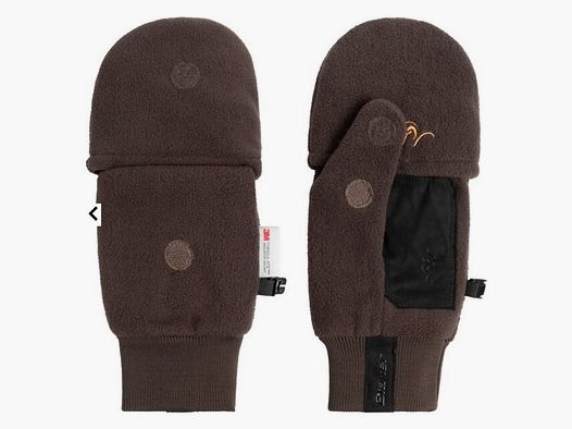 Blaser fleecewanten 2-in-1 Donkerbruin 242012-112/657