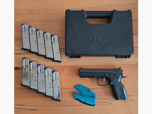 CZ Shadow 2 inkl. 10 Magazinen und schwarzen Griffschalen 