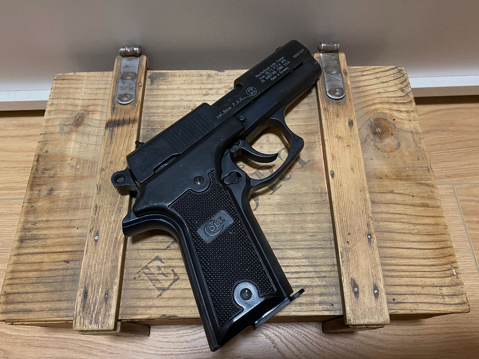 Colt Double Eagle 9mm P.A.K. blank firing