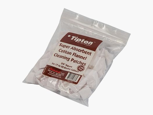 TIPTON Patches 17-22 Caliber Rimfire, .75″ Square, Bag of 1000