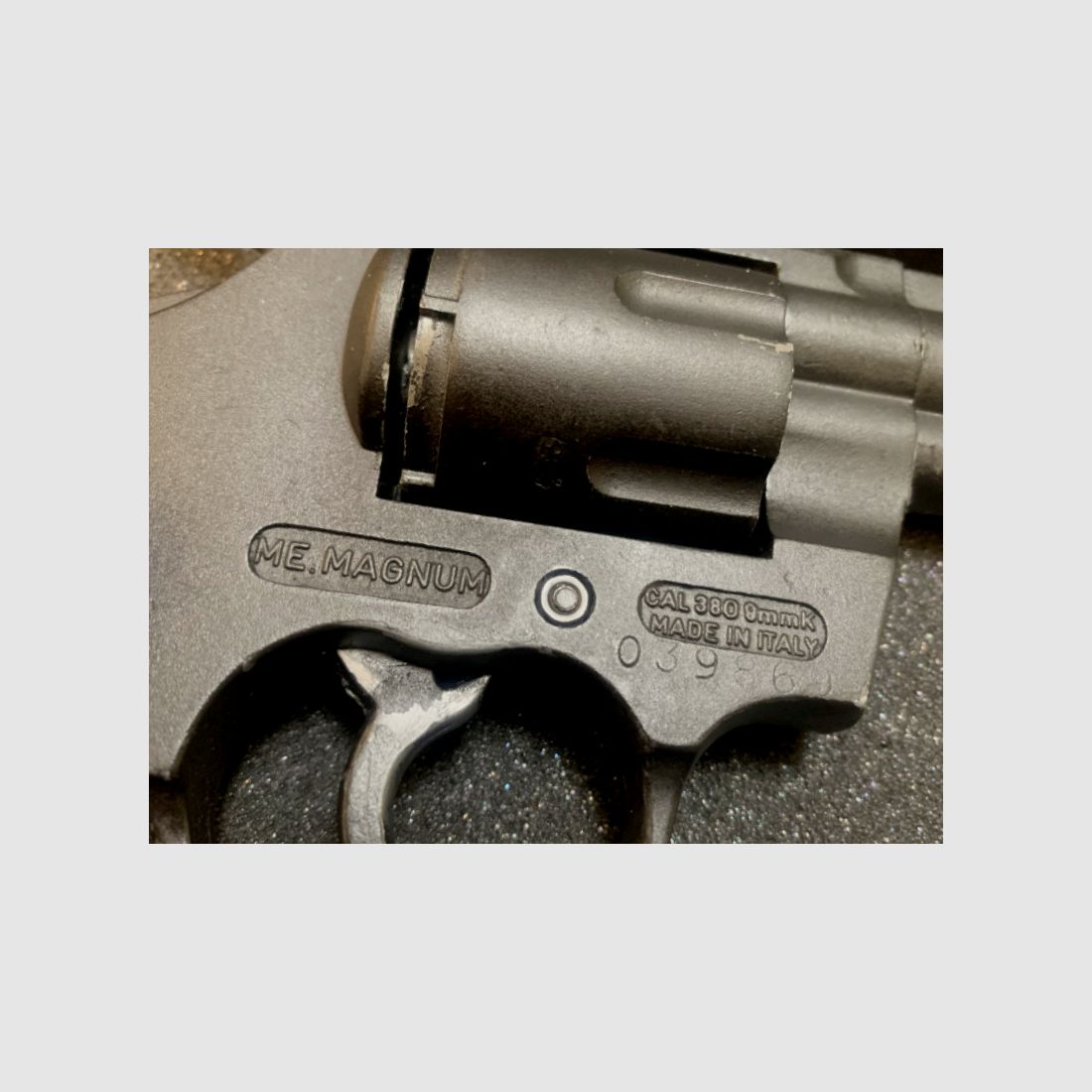 ME 38 Magnum Schreckschuss-revolver geblauwde in het kaliber 9mm R.K. (PTB 438)