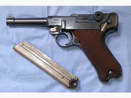 TOP GELEGENHEIT  DWM PISTOLE 08 VON 1916, KALIBER 9 mm PARA, - GUTE GELEGENHEIT