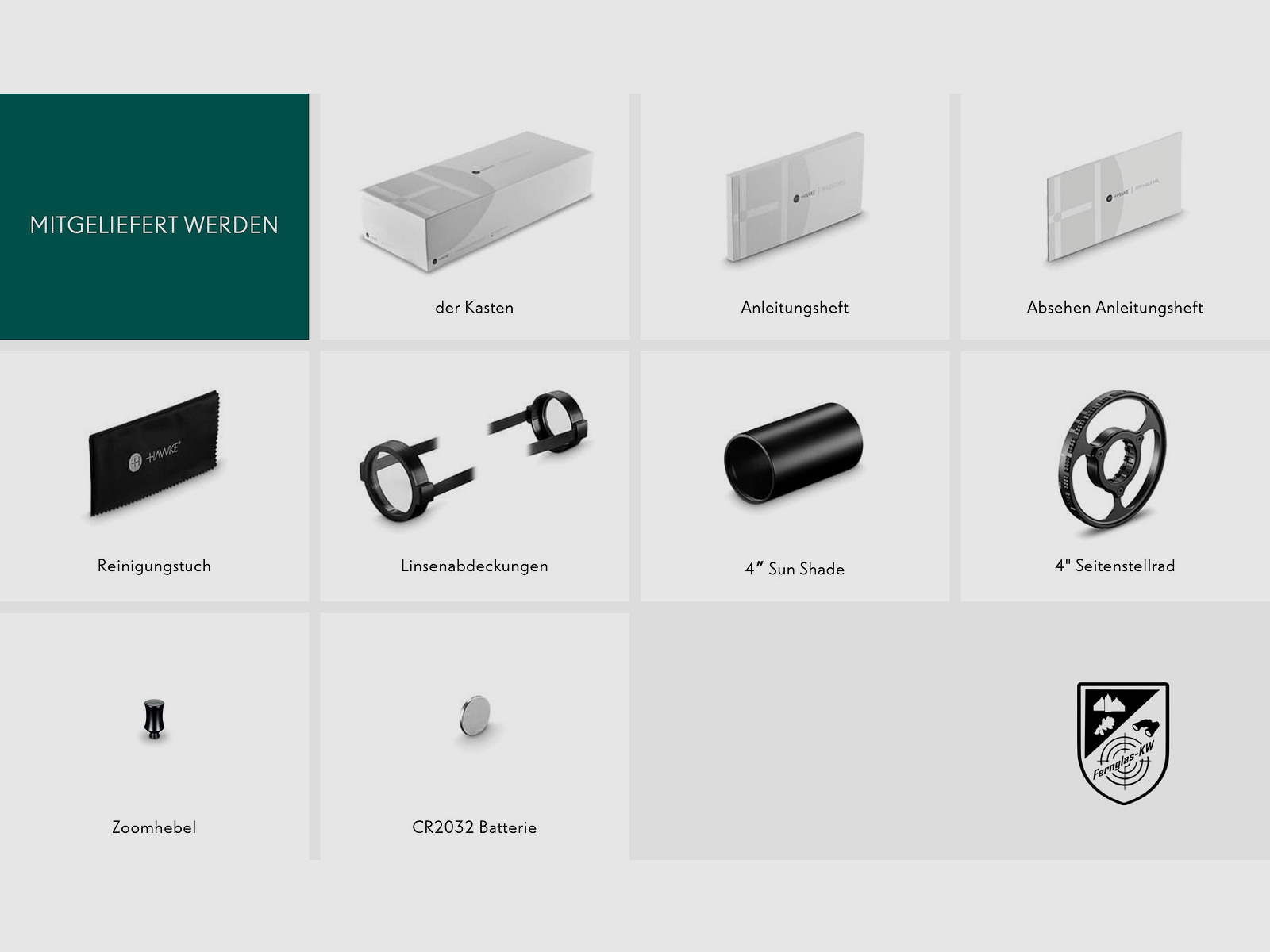 HAWKE 17450 Zielfernrohr Sidewinder 30 FFP 4-16x50 FFP Half Mil Absehen