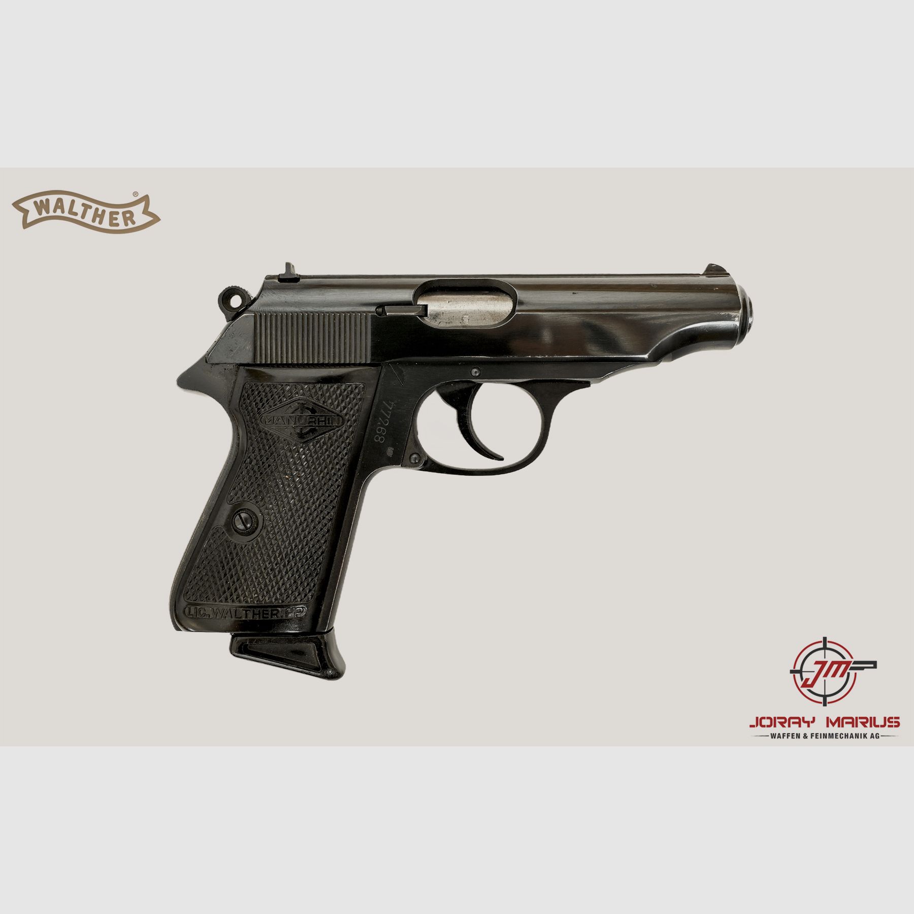 Walther-Manurhin PP 7.65 Kort – 1952, afbeelding 1 van 3