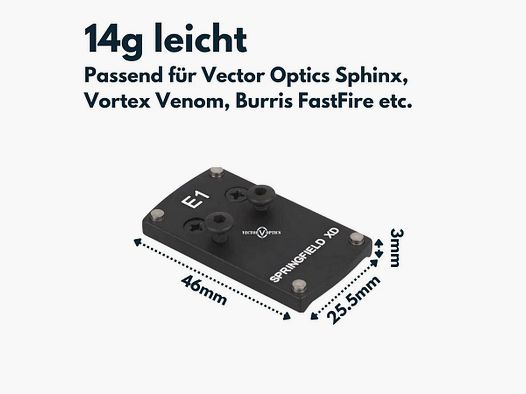 Vector Optics SCRDM-05 – Montage Springfield XD pour Docter/Noblex