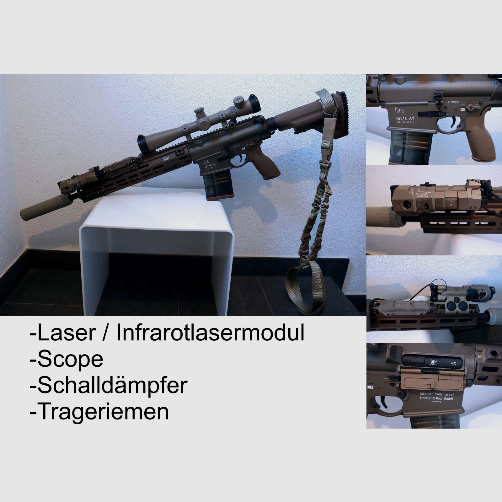 Airsoft  Softair - Assault / Sniper Combi HK M110 A1 S-AEG Neu! "Hammer Preis"