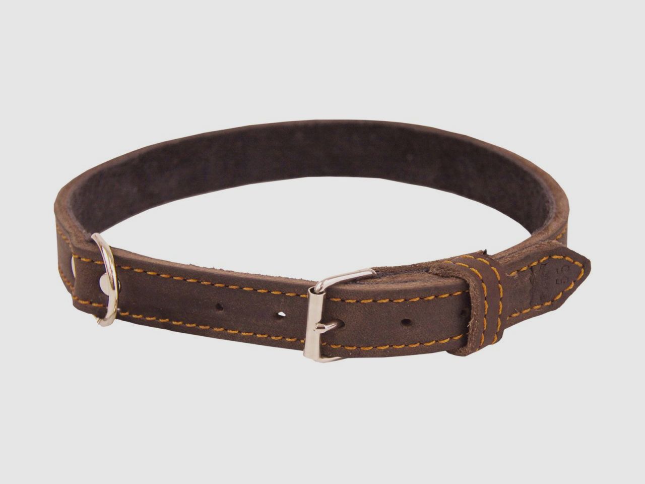 AKAH Halsband genietet aus lleder Halsweite: 35 cm