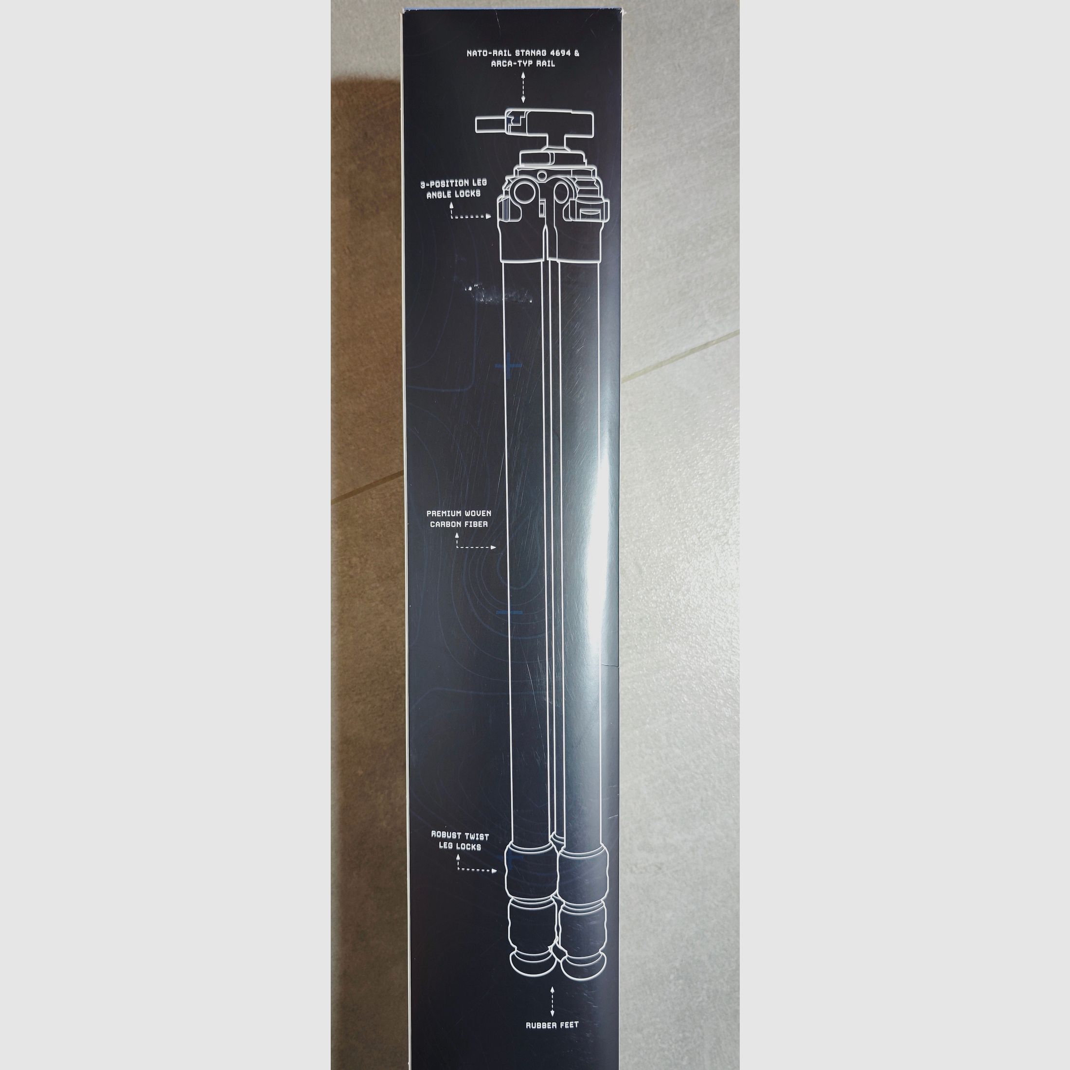 Niemieckie systemy taktyczne trójnóg strzelecki seria Scout statyw z włókna węglowego