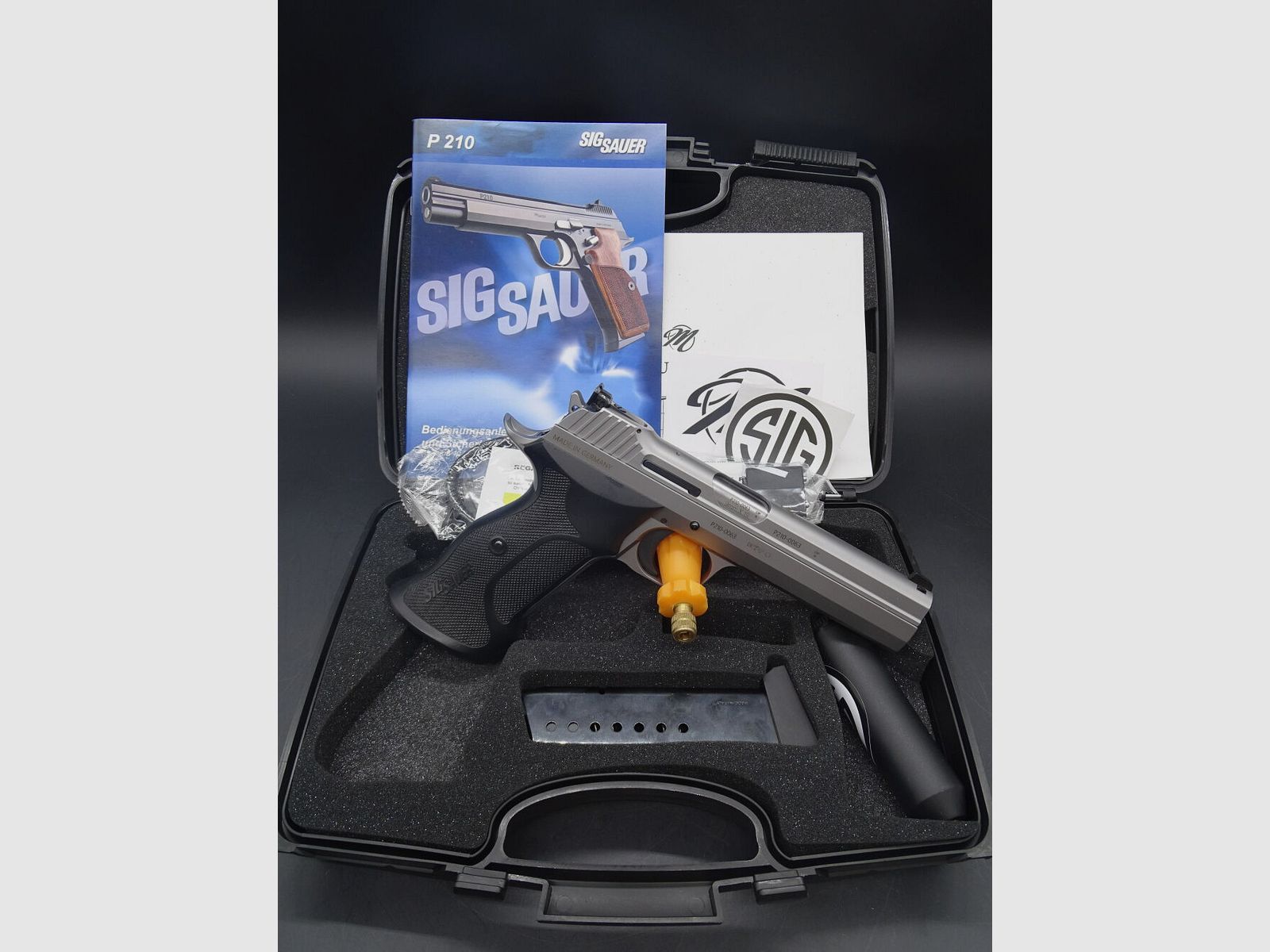 SIG Sauer P210 Super Target 5" Zilver Made in Duitsland P210 Super Target