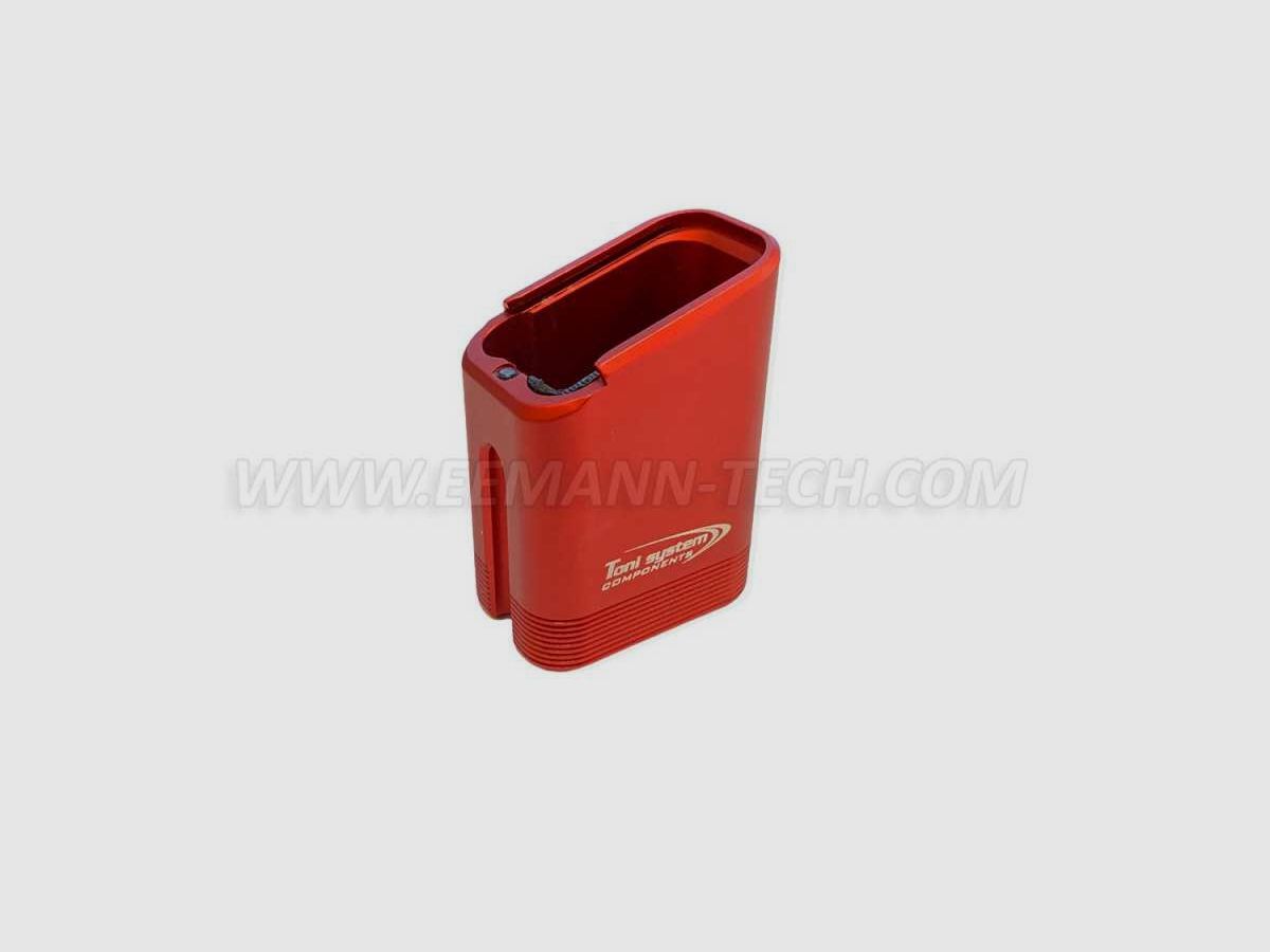 TONI SYSTEM PADTHCO168 Magazinboden -8-9 Schuss für Tanfoglio Großrahmen, Farbe: Rot, Bild 1 von 3
