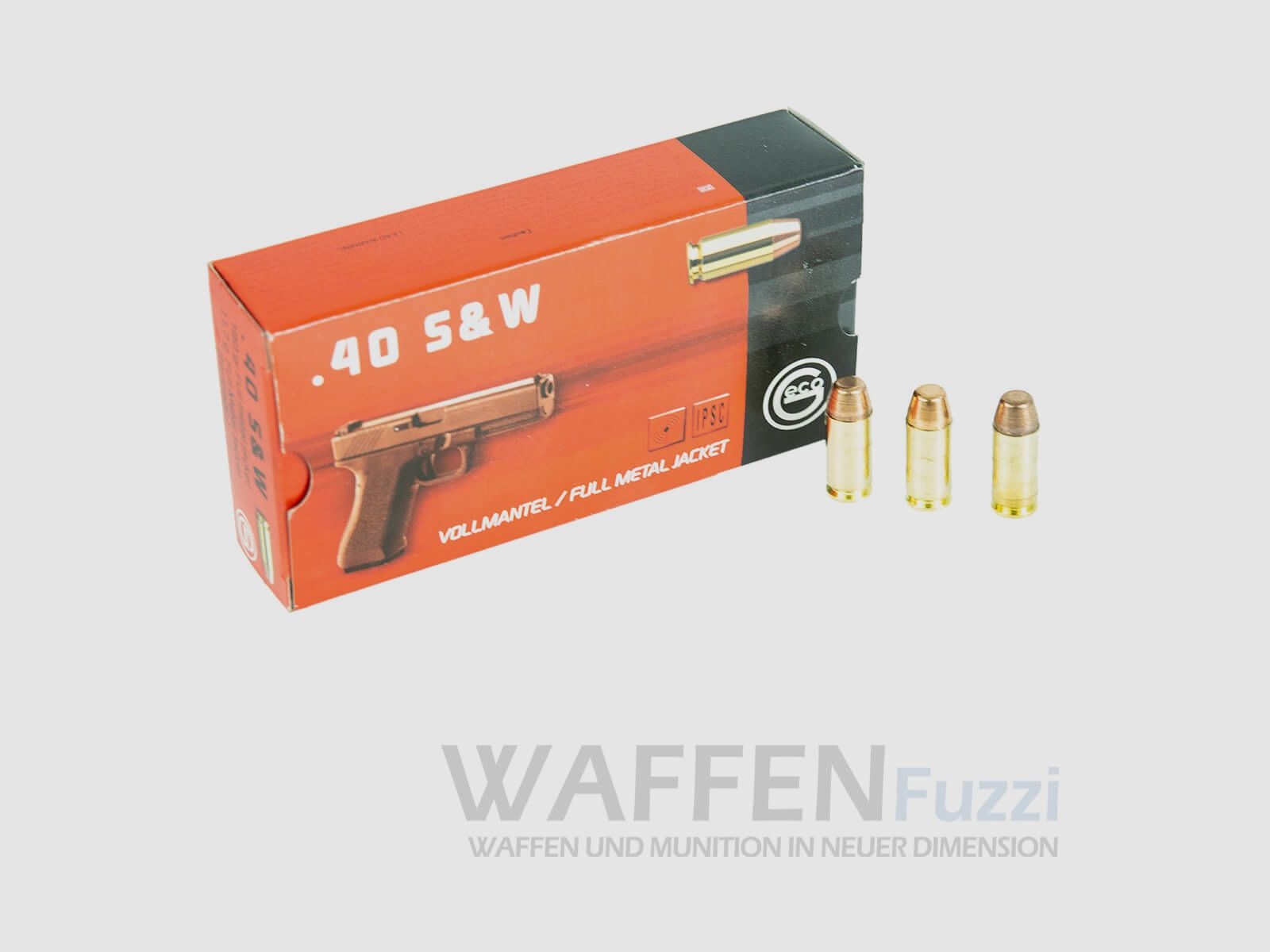Geco Kaliber .40 S&W FMJ 180grs 50 Schuss