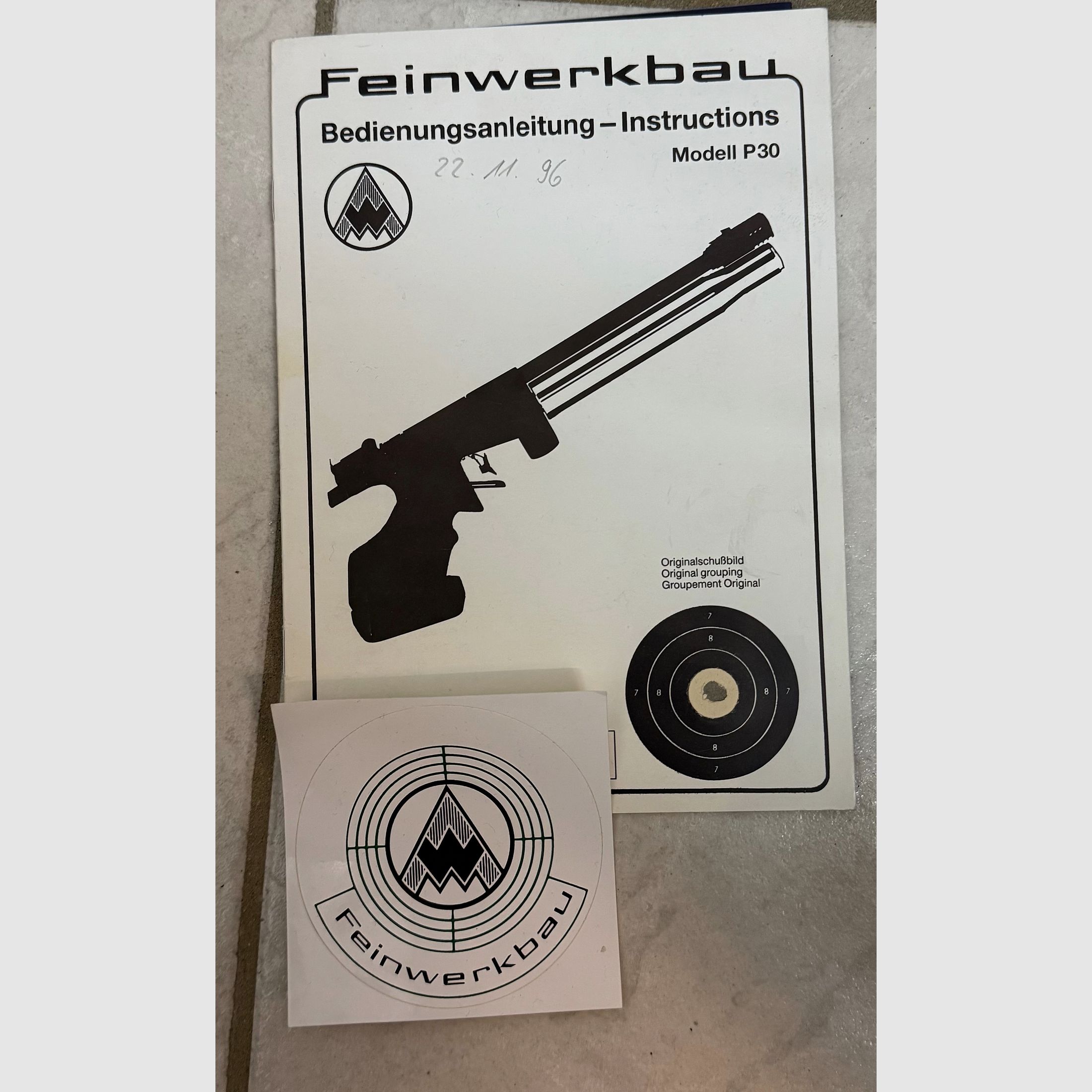 Feinwerkbau P30 mit sehr viel Zubehör 