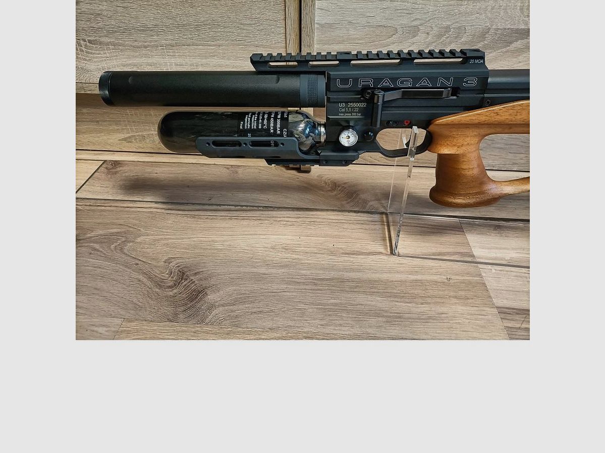 Wiatrówka PCP AIRGUN TECHNOLOGY URAGAN 3 – Compact- Orzech, zdjęcie 6 z 8