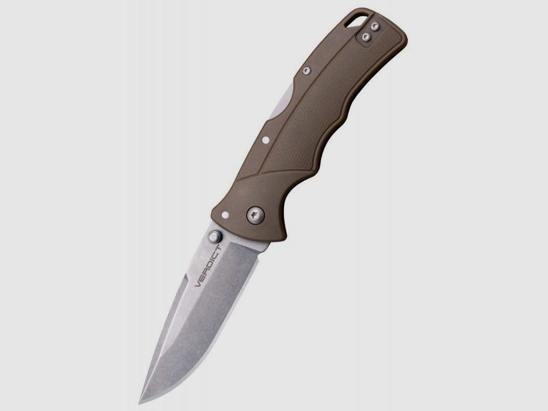 Cold Steel Verdict Taschenmesser, Spear Point, 4116SS, Flat Dark Earth Griff