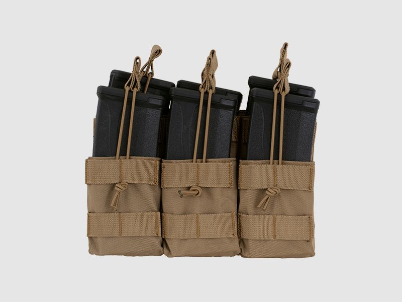 Triple Stacker M4/M16/AR-15 Mag Pouch - COYOTE [8FIELDS]