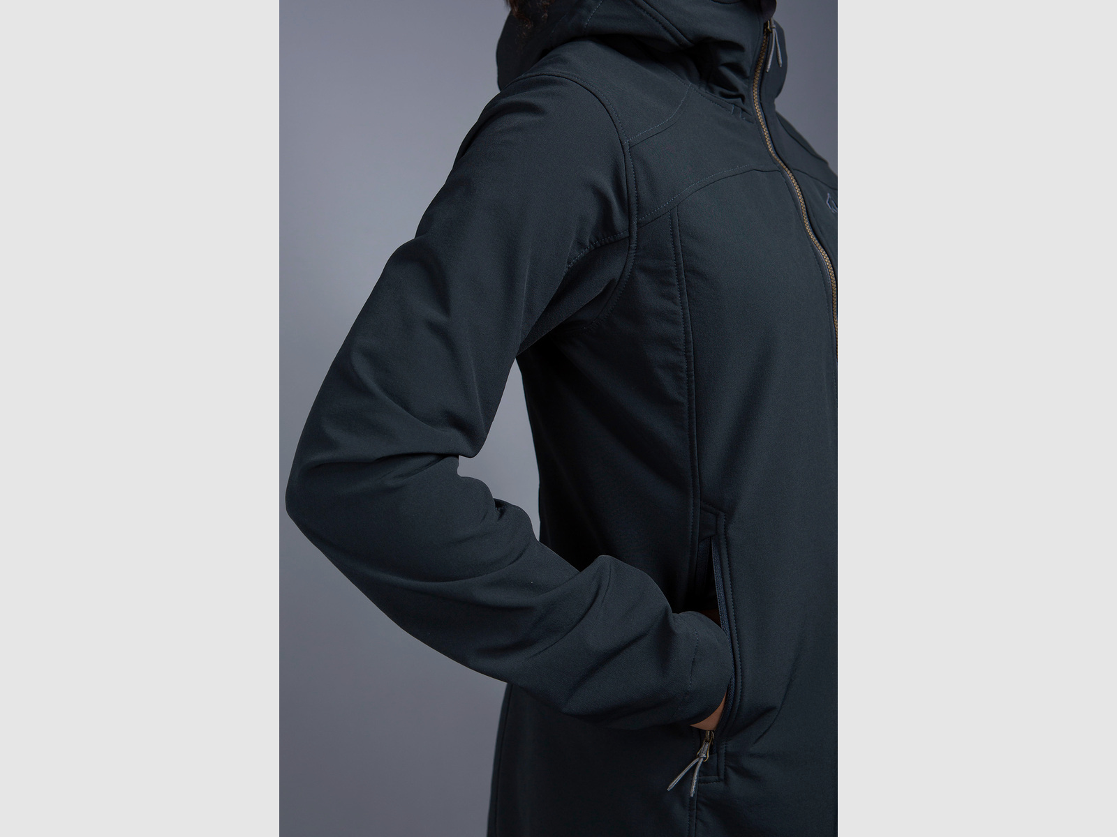 TATONKA Cesi Womens Hooded Coat Dark Blue - 36