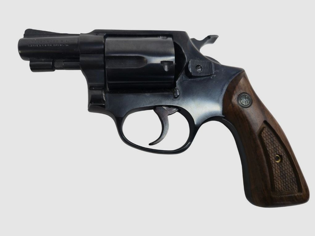 gebr. ROSSI Revolver Mod. 27 Brüniert mit Holzgriff, Zustand: Neuwertig, Bild 2 von 2