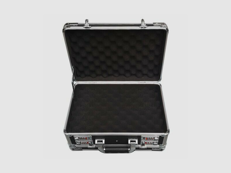Fritzmann Custodia per Pistola Cassa in Alluminio 36x24x18 2 Scomparti