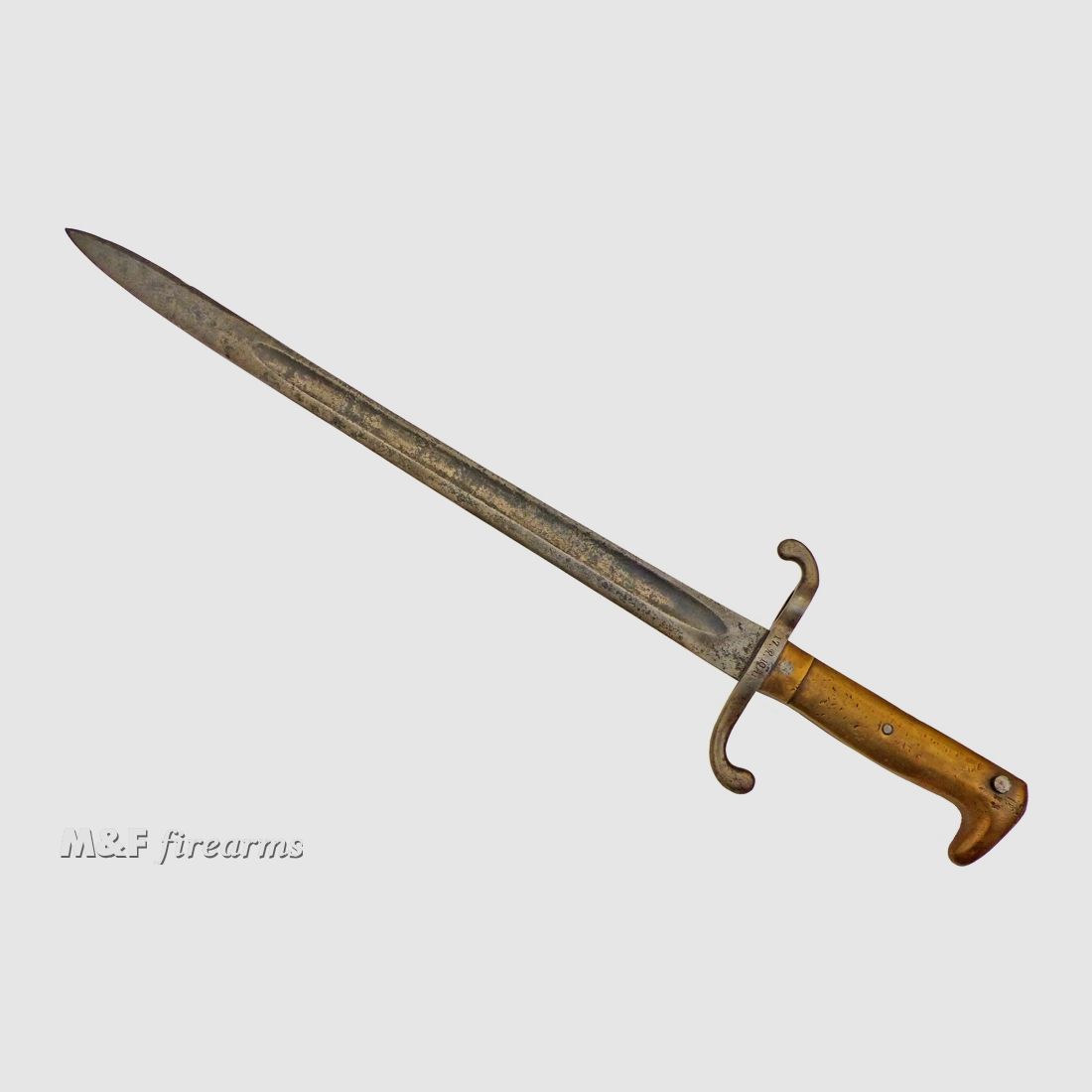 Deutsches (Westfälisches) Bajonett Infanterie-Seitengewehr (SG) M 1871 TS: 17.R.10.114 o/Scheide