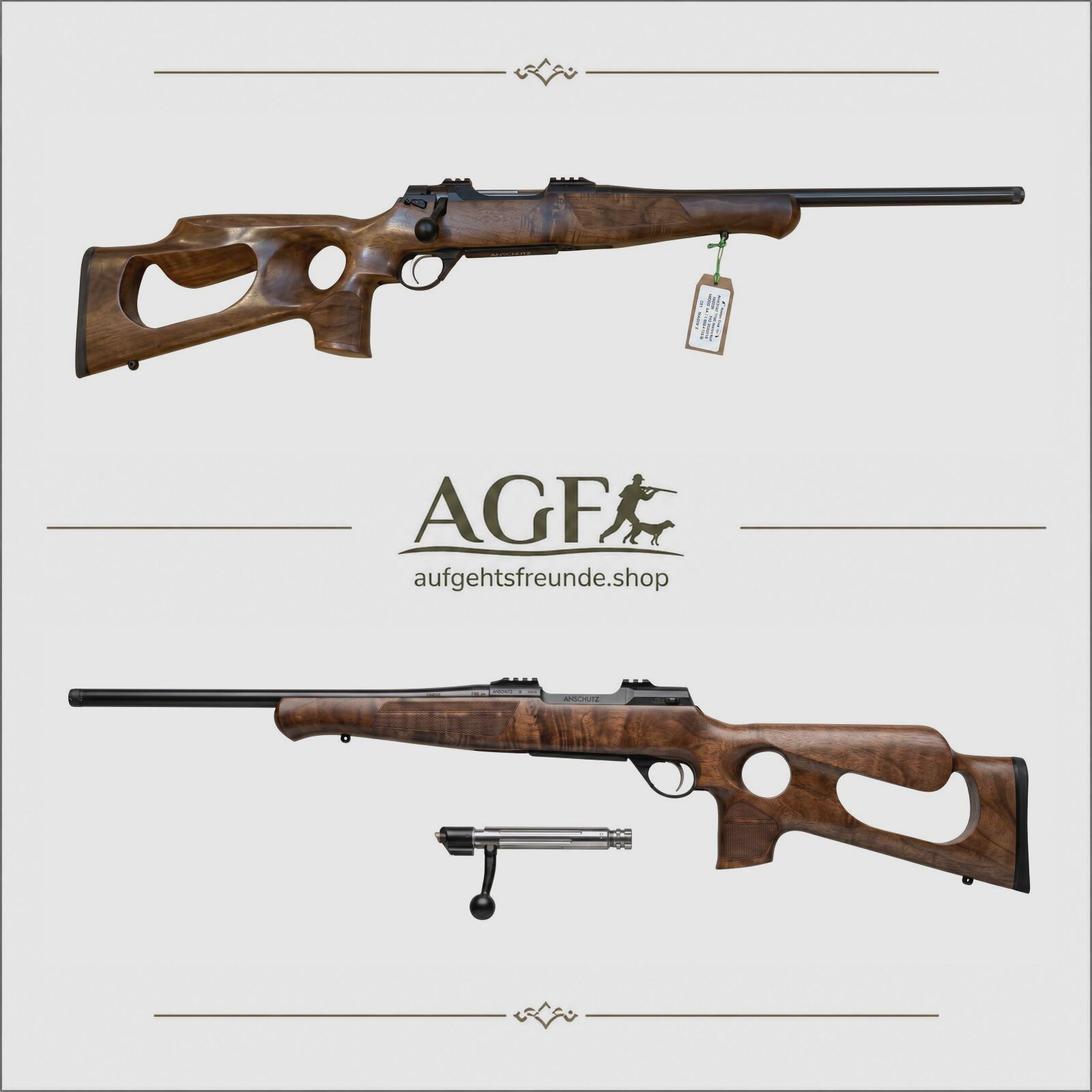 Anschütz 1782 Premium Lochschaft 8×57 IS – 52 cm Lauf – M15×1, Bild 1 von 4