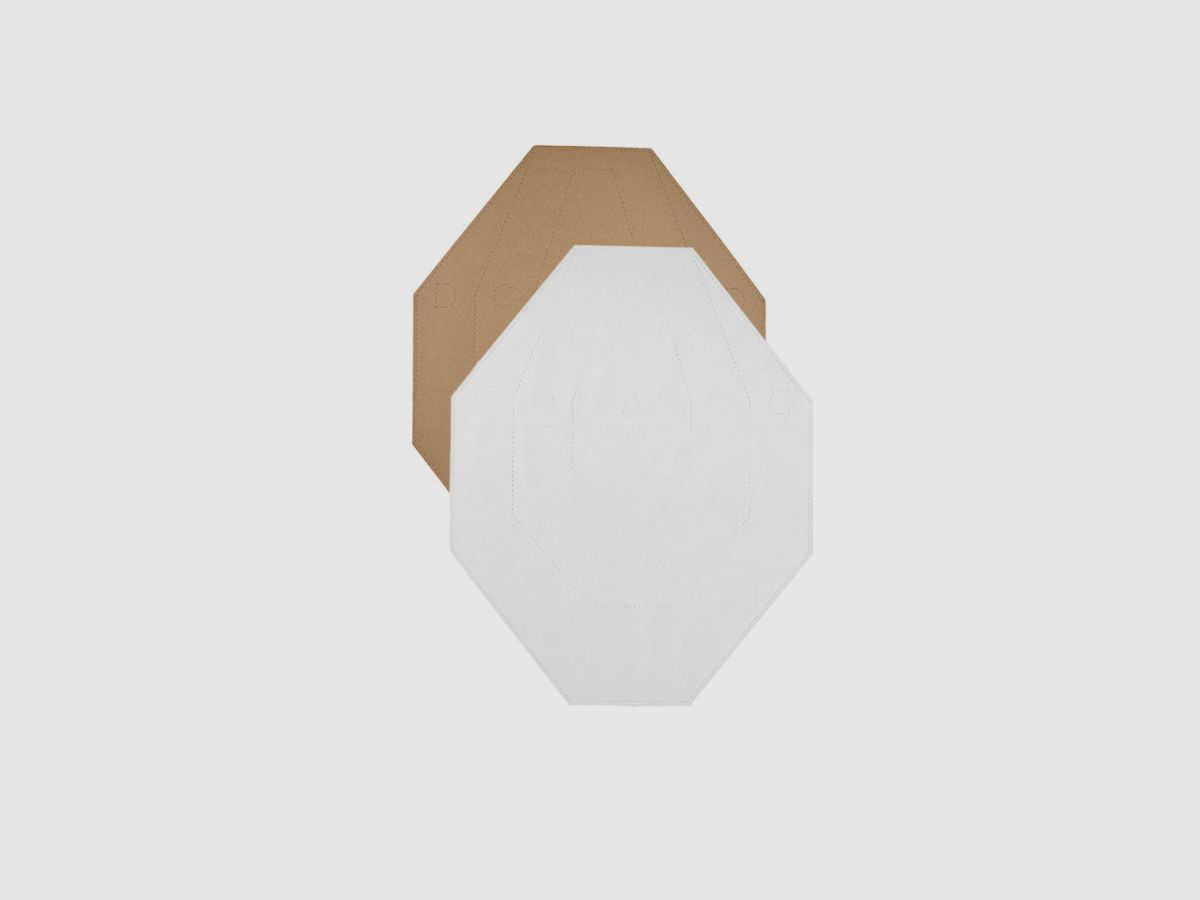Eemann Tech wasserdichtes IPSC-Ziel TAN-WEISS - 50 Stück-Packung, Bild 2 von 3