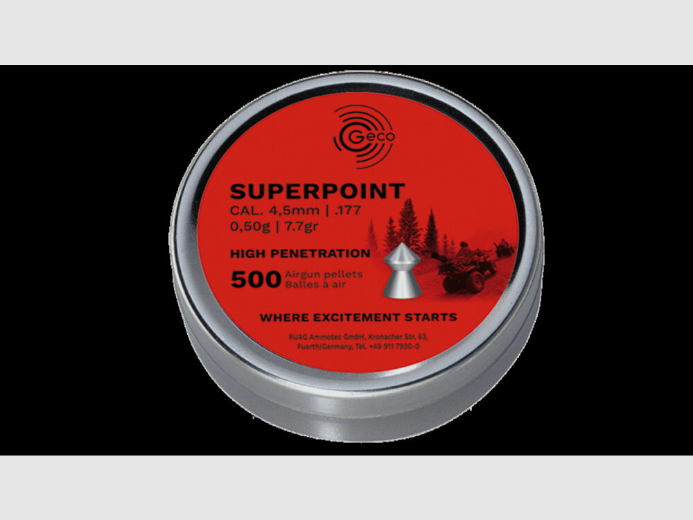 Geco Diabolo S-Point á500 4,5MM .177