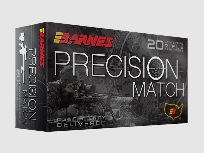 Barnes PRECISION MATCH .223 Rem. 55GR OTM Boat Tail 20 cartridges