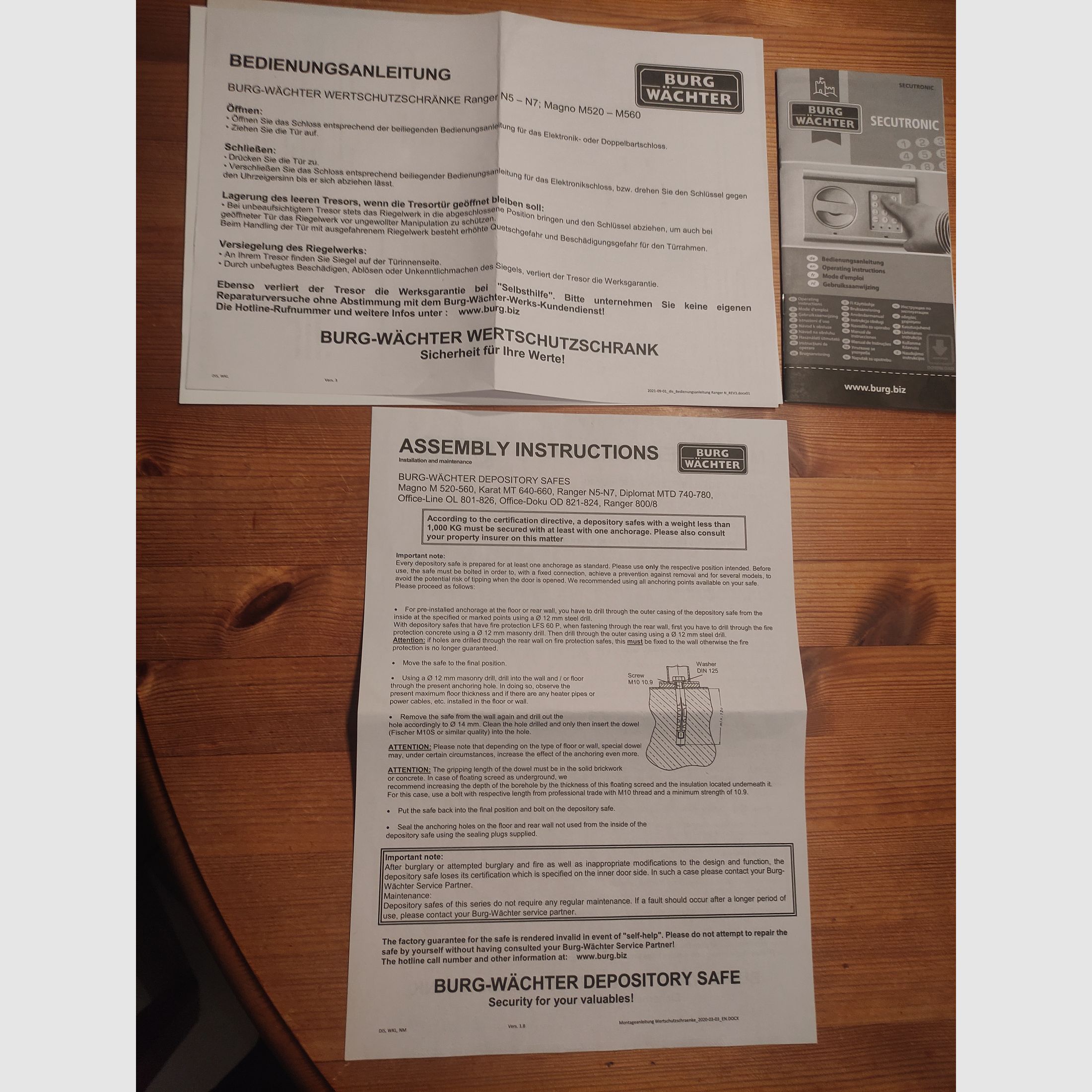 Coffre-fort à armes Magno M520E Burg & Wächter