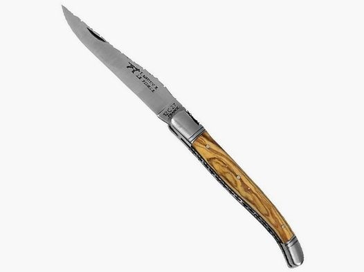 Laguiole geschmiedetes Taschenmesser mit Olivenholzgriff