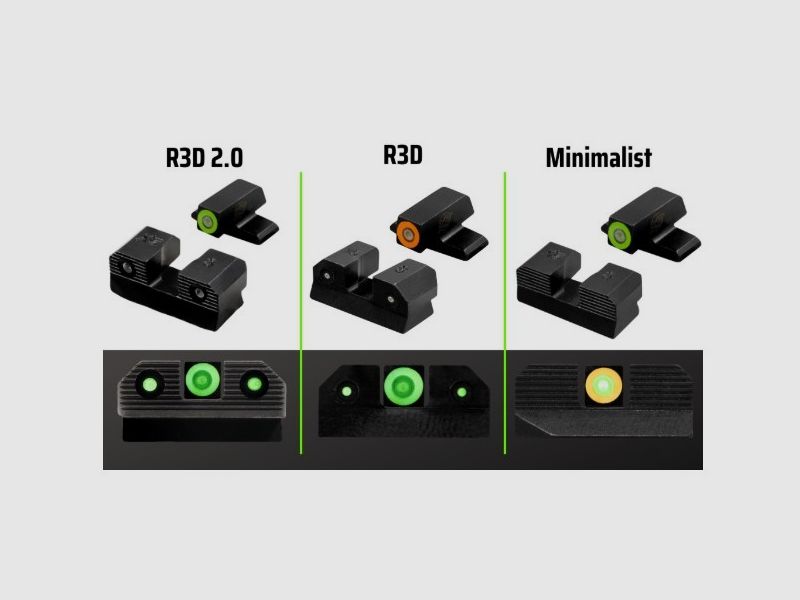 N-Sight R3D 2.0 STD Green Dot Green SPI Echelon, Bild 3 von 4