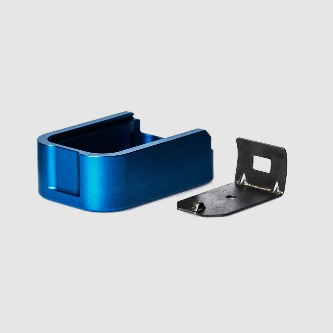 Aluminum Plus-2 set replacing metal floorplate - Anodized Blue