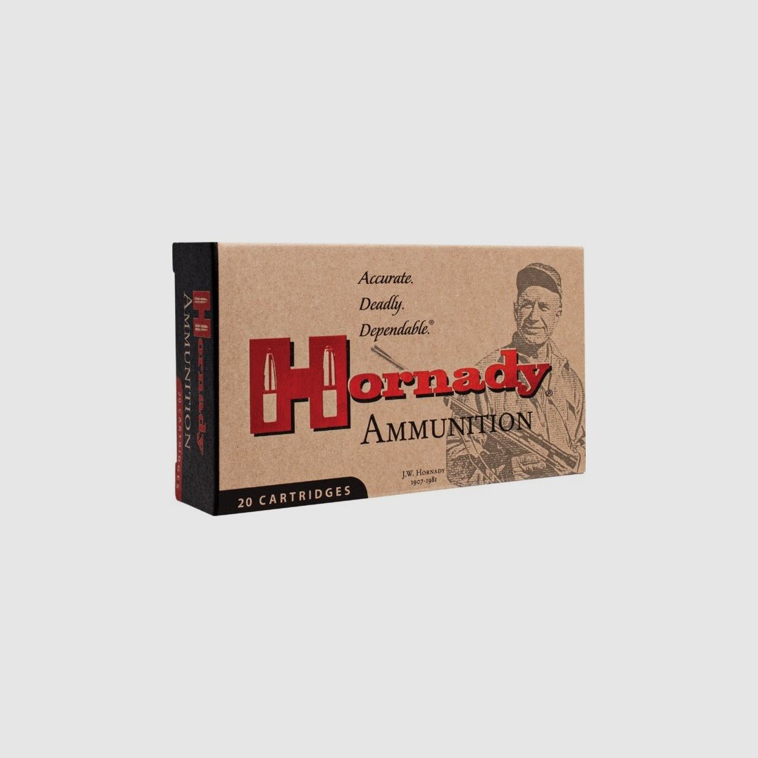 HORNADY 82298 VINTAGE MATCH AMMO .8X57 JS 196GR BTHP 20/200