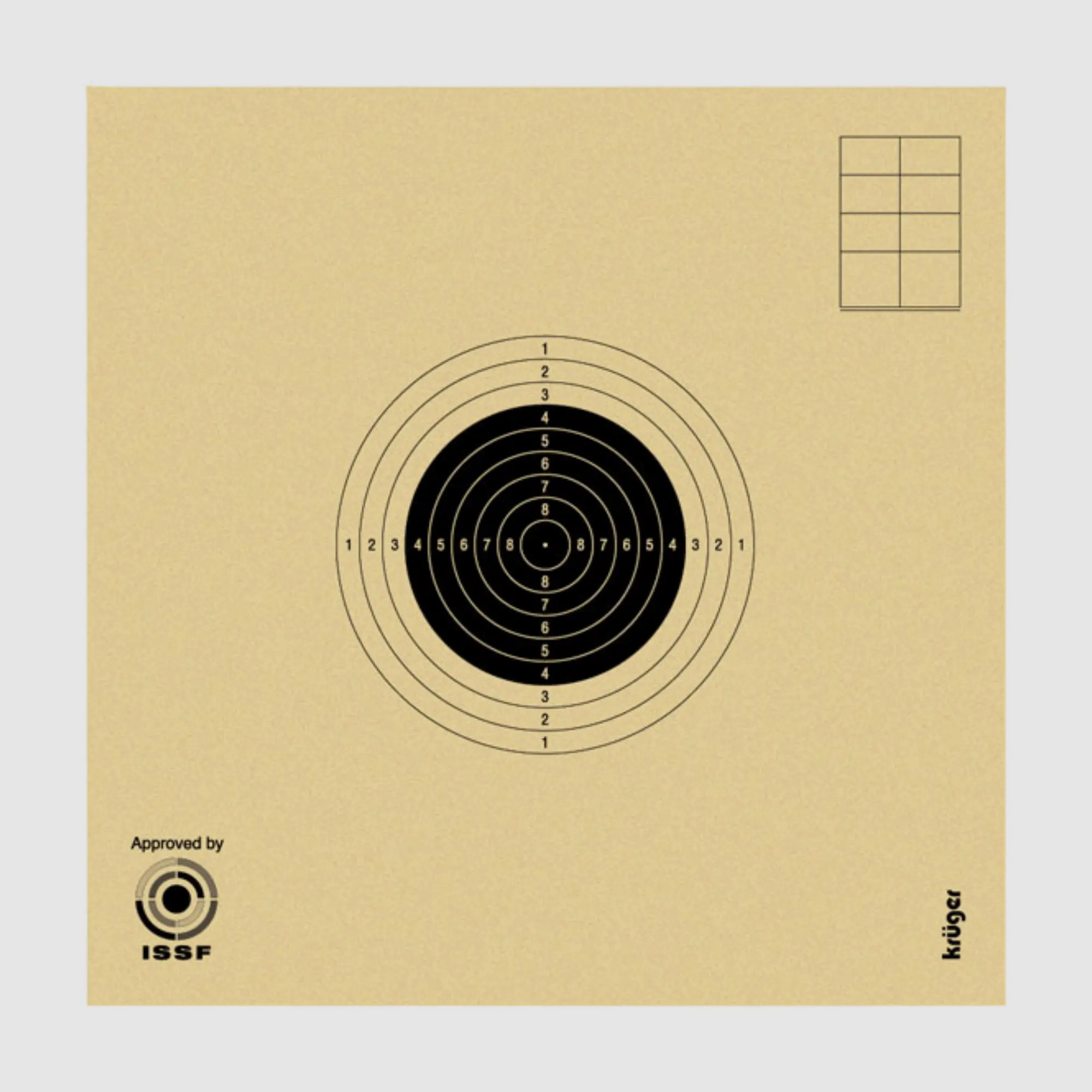 Target for air rifle 10m | 10x10 cm (1,000 pieces)