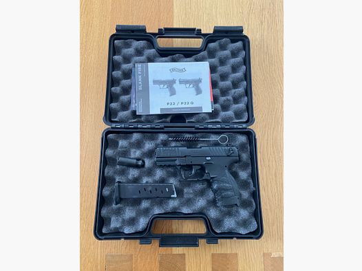 Walther P22 Schreckschuss 9 mm P.A.K incluant des munitions