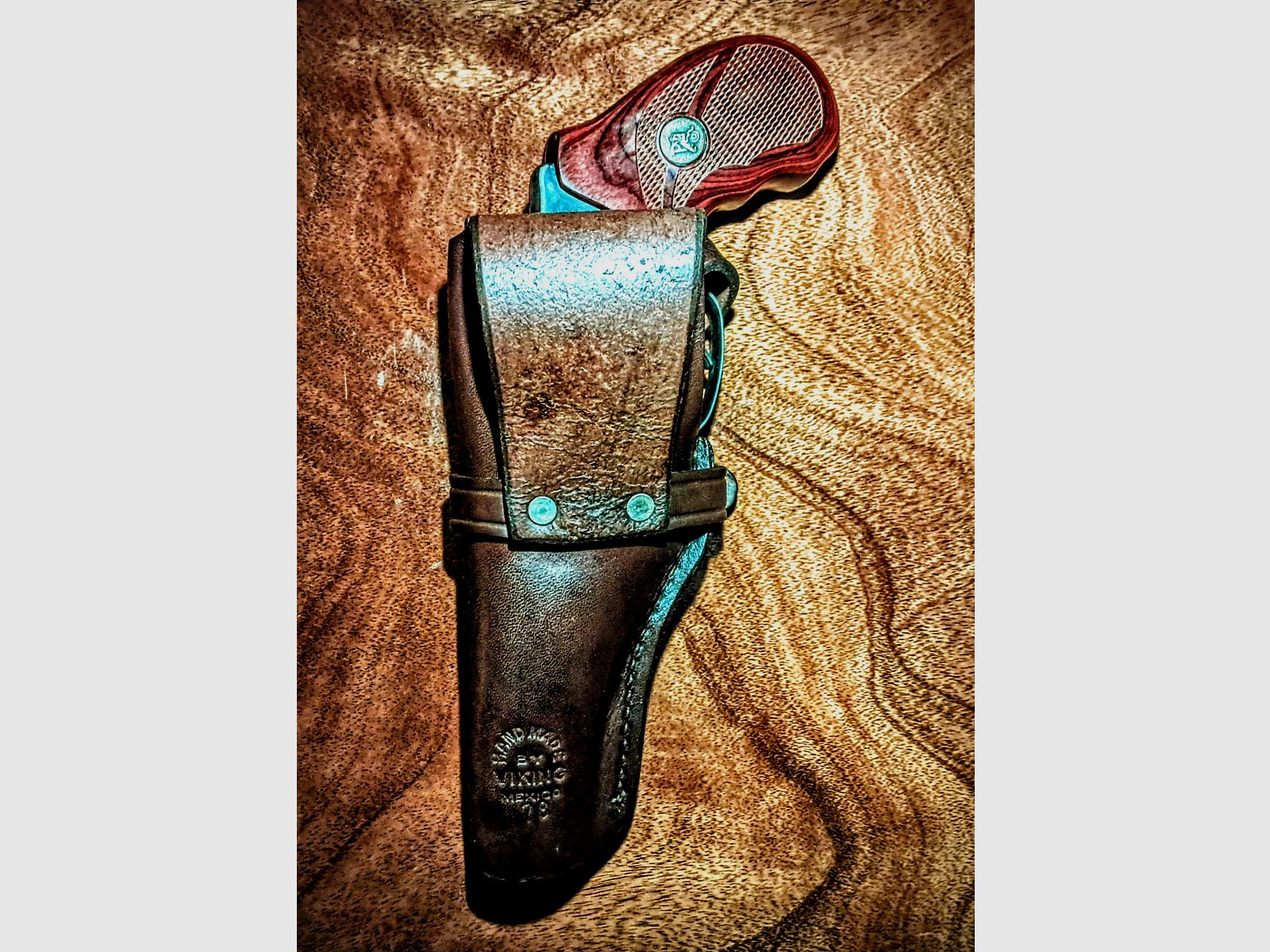 Revolverholster / Neu / Viking # 78 / aus dickem Leder