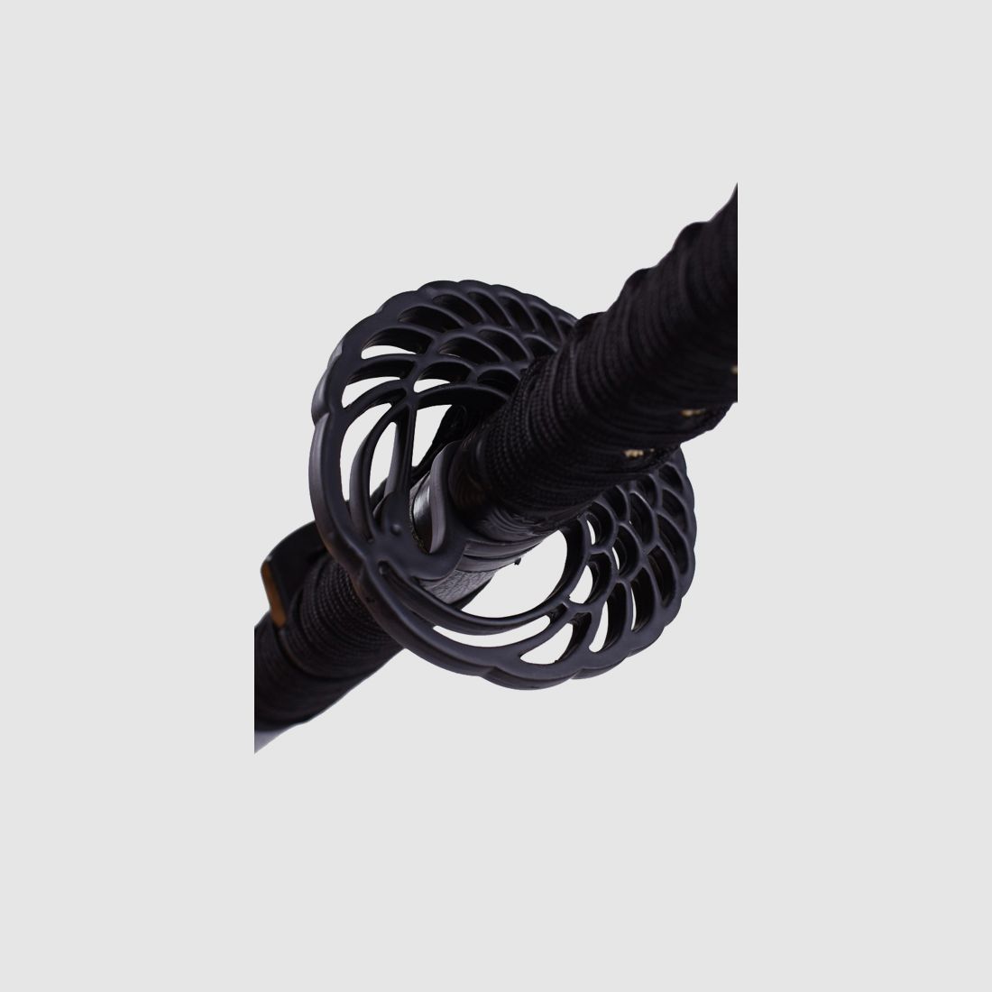 Kranich Katana und schwarze Saya