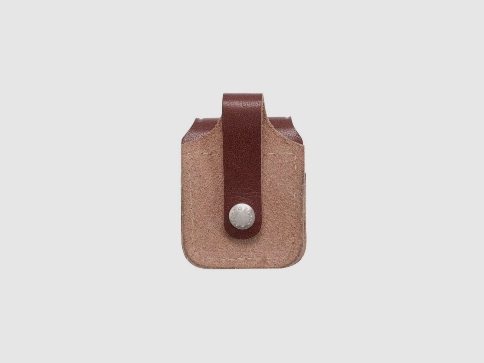 ZIPPO étui en cuir / pochette de ceinture marron avec boucle, image 2 sur 2