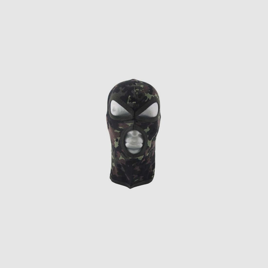 Balaclava, 3-Loch, dünn, flecktarn, 100 % Baumwolle