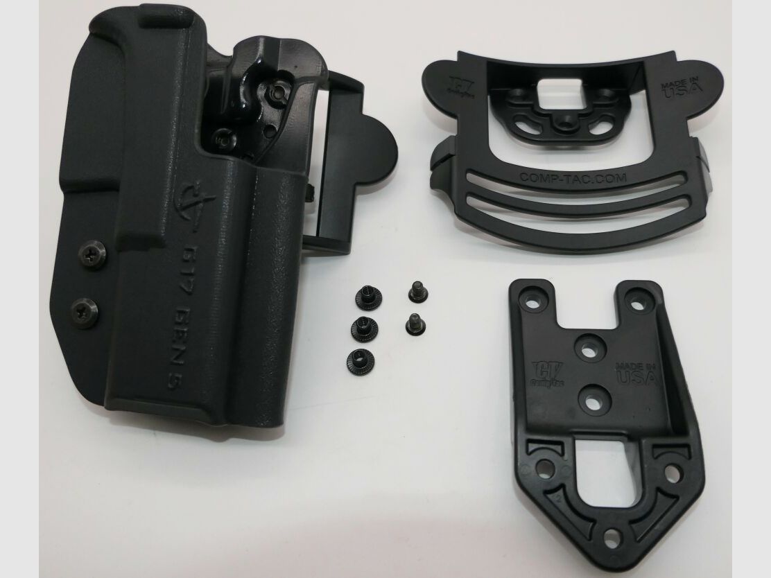 Comp-Tac Glock 17 / 45 GEN5 COMP-TAC International KYDEX Holster destro nero approvato IPSC