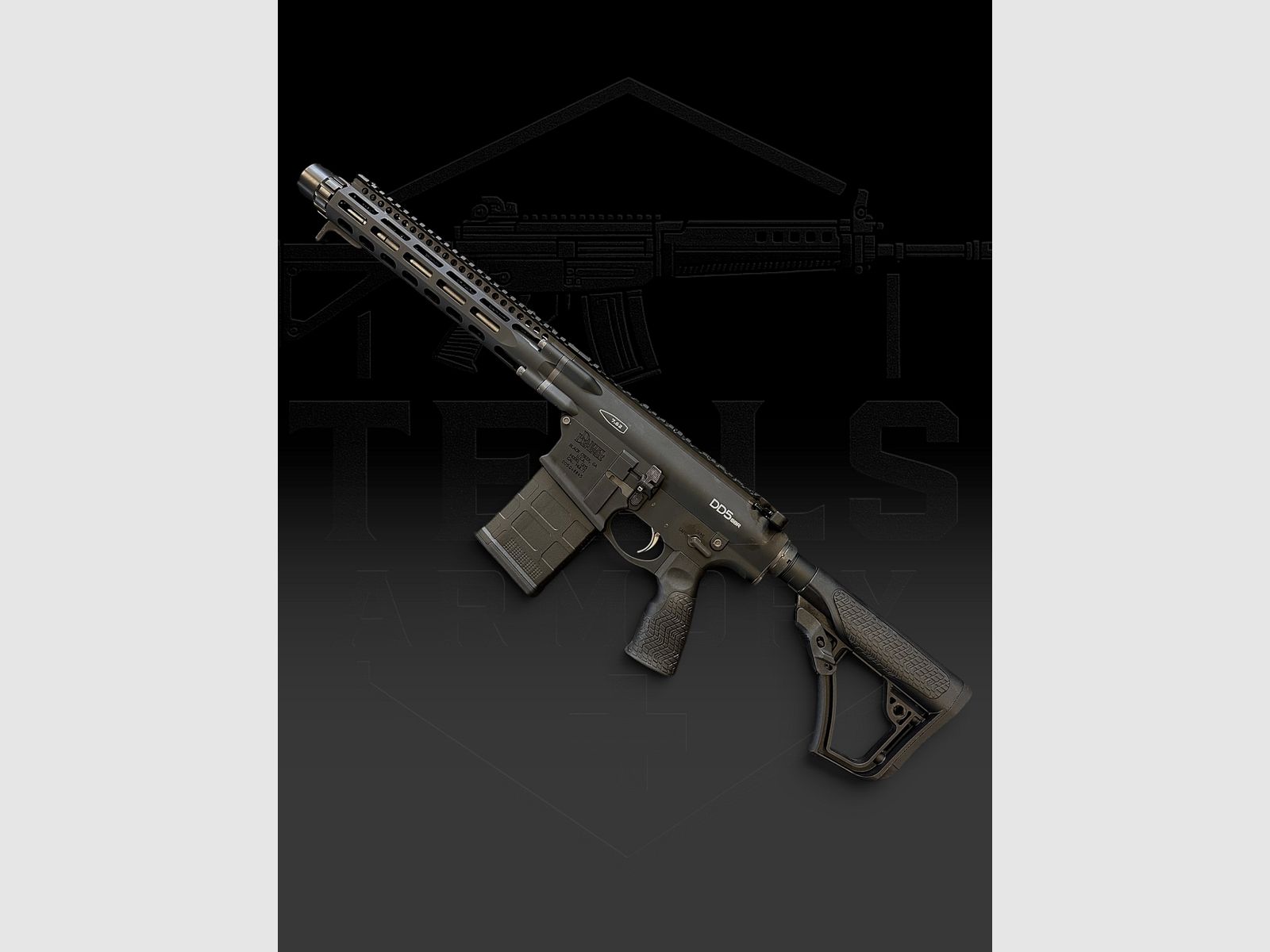 DANIEL DEFENSE DD5 SBR, 12.5", cal. 7.62 Nato, blk, immagine 6 di 6