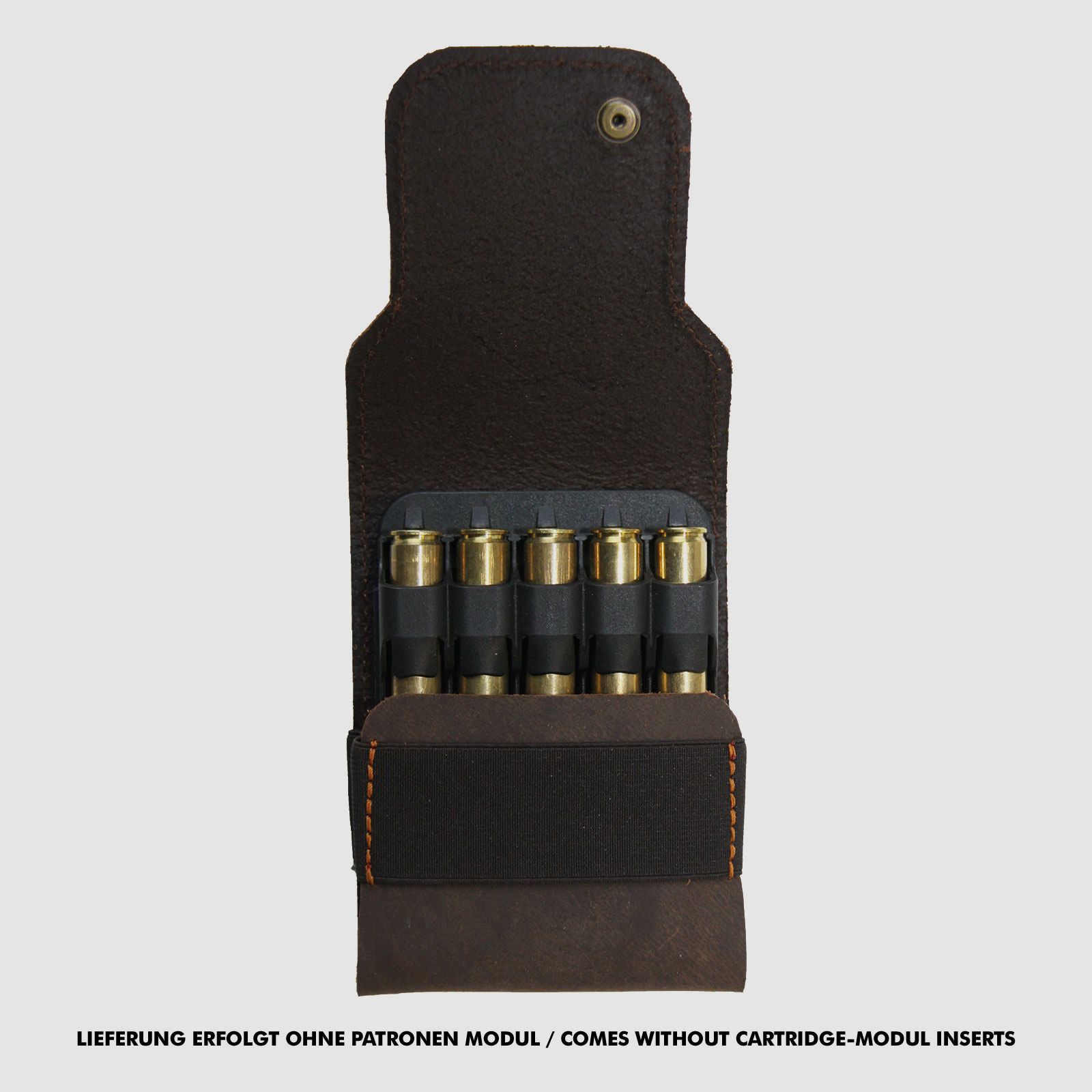 AKAH cartridge case made of buffalo leather with pull-up effect