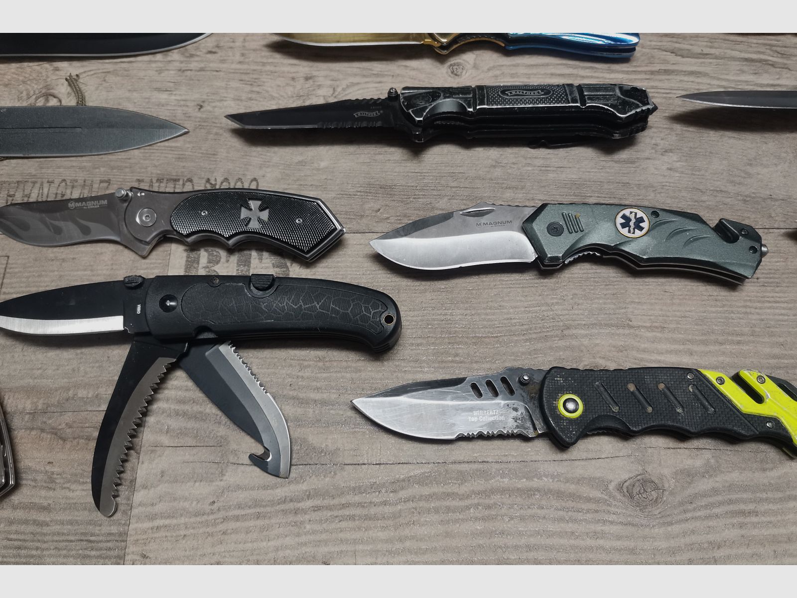 Messer Konvolut Böker Haller Walther Herbertz etc.  Einhandmesser Dolch Springmesser