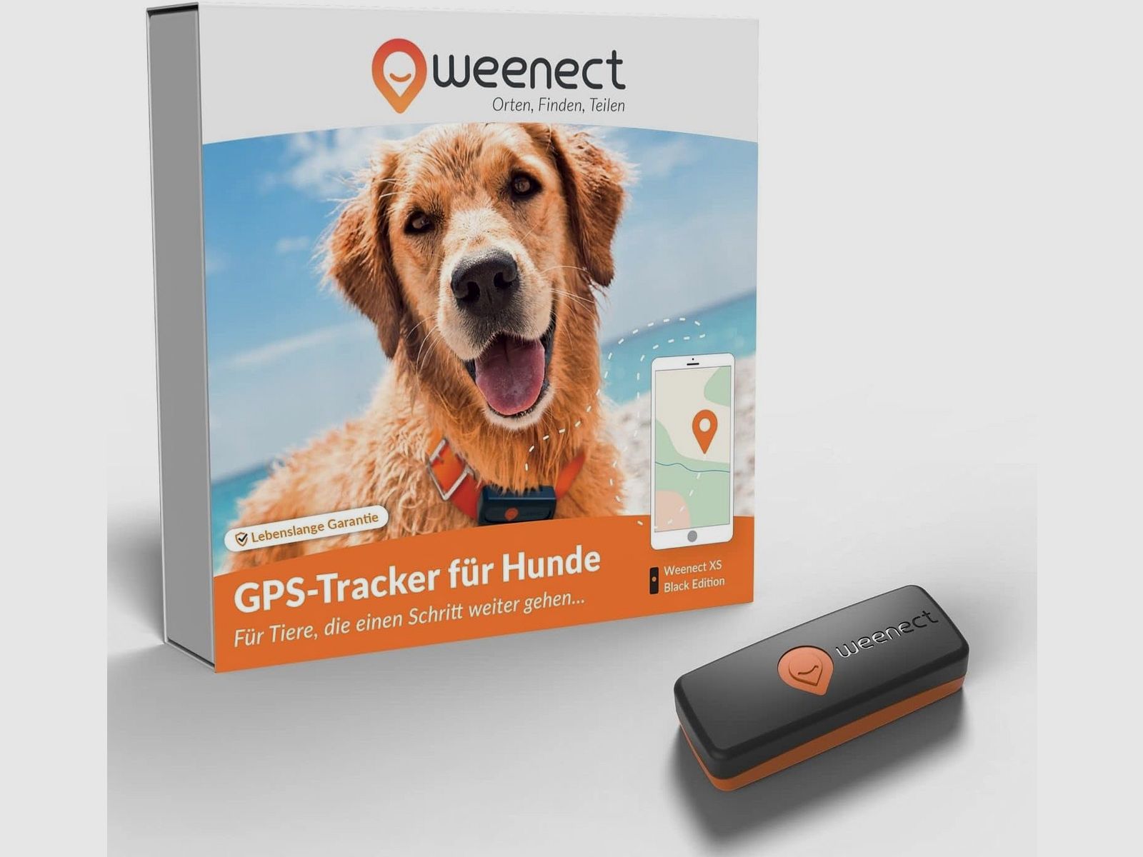 Weenect XS GPS Tracker Hund Black