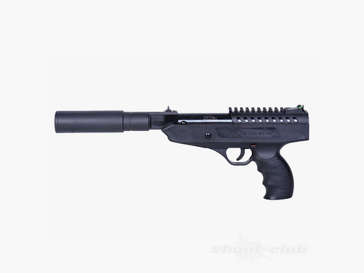 BO Manufacture Langley Silencer Luftpistole 4,5mm Diabolos Federdruck BLK