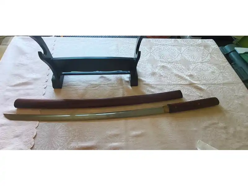 Ostre Shirasaya Katana z stali węglowej – bez skazy i nieużywane