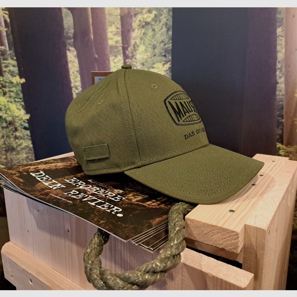 MAUSER Canvas Logo Pet matte olijf