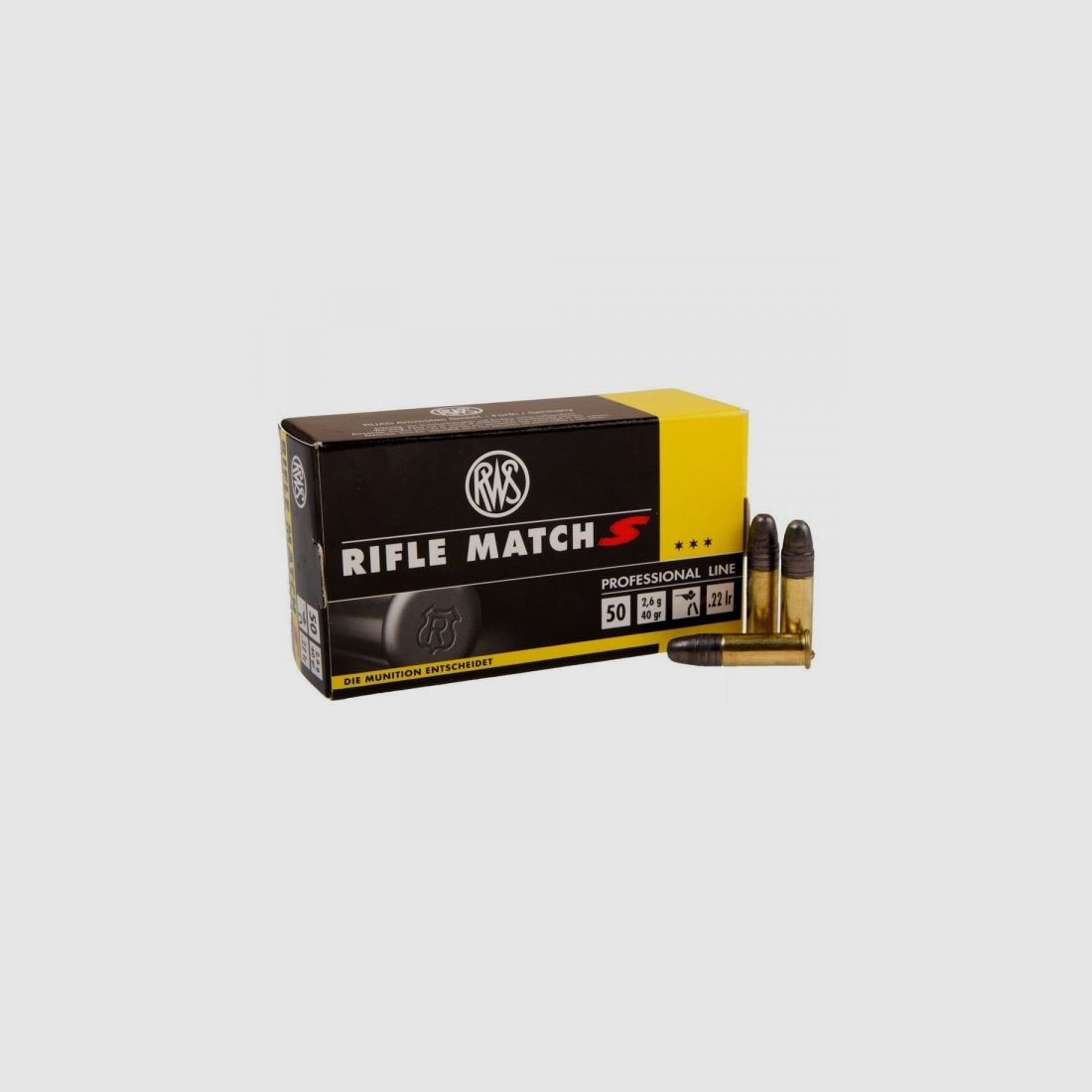 RWS RIFLE MATCH S - .22LR - 50 PATRONEN