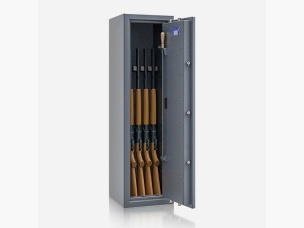 Armoire à armes "St. Gallen WF" Classe 1 avec 5 armes anthracite avec serrure électronique